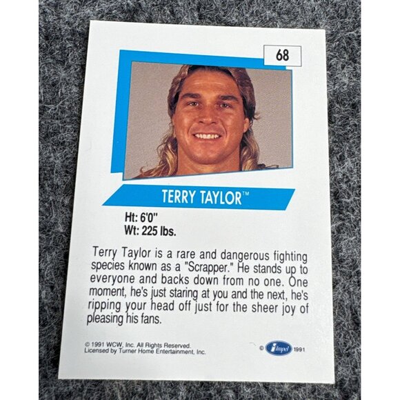 WCW 1991 Terry Taylor Wrestling Trading Cards Set Of 12 - Picture 4 of 5